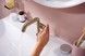 Смеситель для раковины HANSGROHE Tecturis S 110 Fine CoolStart EcoSmart+ Brushed Bronze 73323140 бронза с донным клапаном - 73323140 - 4