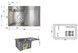 Кухонна мийка Lidz Handmade H7849R Brushed Steel 3,0/1,0 LDH7849BRUR45591 - LDH7849BRUR45591 - 2
