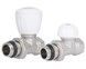Комплект радиаторных кранов Thermo Alliance Standart 1/2" ВН прямой простого регулирования TAS230W15