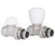Комплект радиаторных кранов Thermo Alliance Standart 1/2" ВН прямой простого регулирования TAS230W15