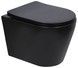 Унітаз підвісний Qtap Scorpio Ultra Quiet сидіння Slim Duroplast/Soft-close/Quick relase чорний QT14332380AMB - QT14332380AMB - 1