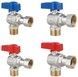 Комплект кранів кульових кутових з накидною гайкою Thermo Alliance Standart 1/2", 3/4" ВЗ для підключення котла TAS225RBW1520