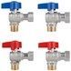 Комплект кранів кульових кутових з накидною гайкою Thermo Alliance Standart 1/2", 3/4" ВЗ для підключення котла TAS225RBW1520