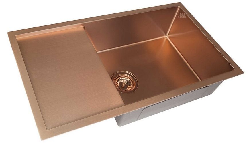 Кухонная мойка IMPERIAL D7844BR PVD bronze Handmade 3,0/1,2 мм (IMPD7844BRPVDH12) - IMPD7844BRPVDH12
