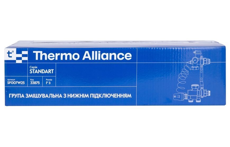 Змішувальна група Thermo Alliance Standart 1" нижнє підкл. без насосу SF007W25 - SF007W25