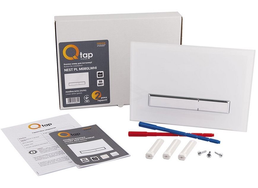 Панель смыва для унитаза QTAP Nest QT0111V1105GW - QT0111V1105GW