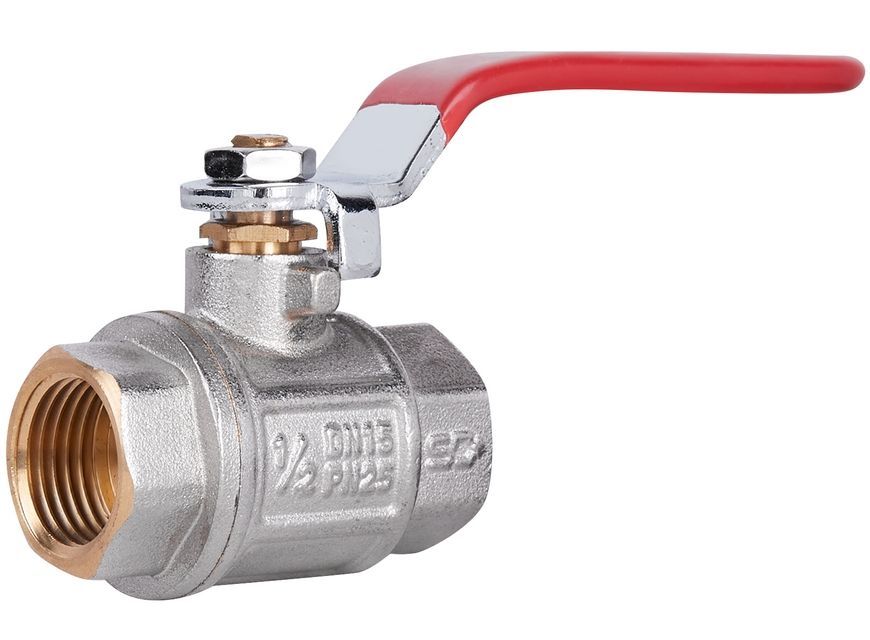 Кран триходовий кульовий Т-подібний SD PLUS 1/2" ВР латунь (важіль) SD310W15 - SD310W15