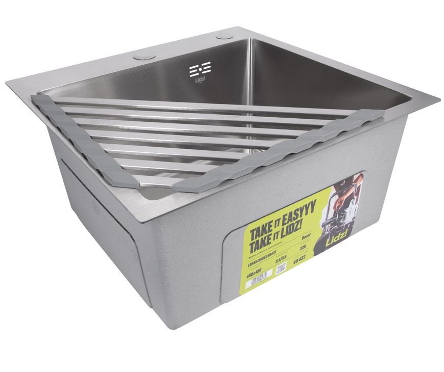 Сушарка для посуду на кухонну мийку кутова Lidz Acsis LA19 Gray 478х200х4 мм LDACSLA19GRA49772
