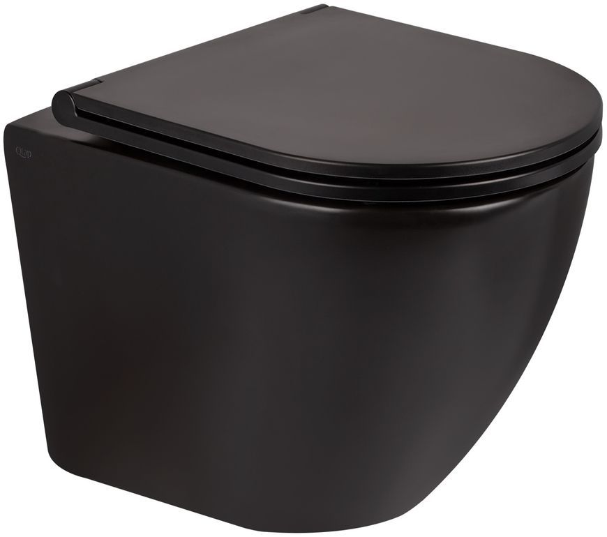 Набор QTAP инсталляция 4 в 1 с панелью смыва Nest (QT0133M425 + QT0111M08V1091MB) + унитаз с сиденьем Robin QT13332141ERMB - QT044RO42592