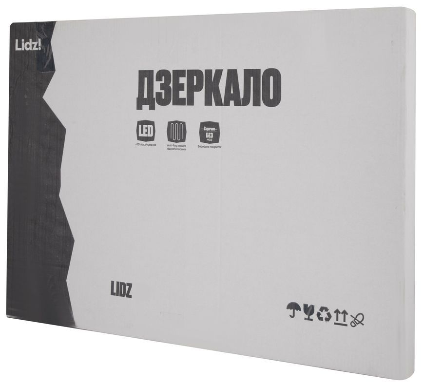 Дзеркало Lidz Orion OR2 500&times;800 мм з LED-підсвічуванням Touch, антизапотіванням, диммером, рег. яскравості LDOR500800492911