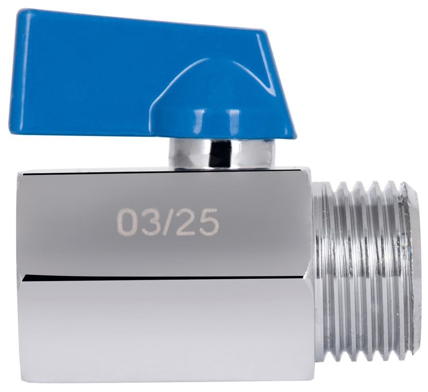 Кран кульовий прямий міні Thermo Alliance Standart 1/2" ВЗ латунь SD188W15 - SD188W15