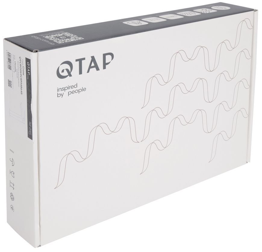 Змішувач для раковини високий Qtap Crow Chrome k35 QTCRO269CRM48645 - QTCRO269CRM48645