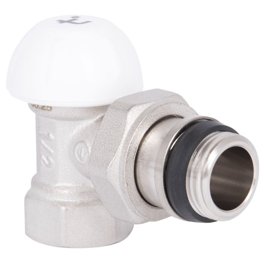 Кран радиаторный Thermo Alliance Standart угловой 1/2" ВН Powerful без ручки с антипротечкой SF233W15