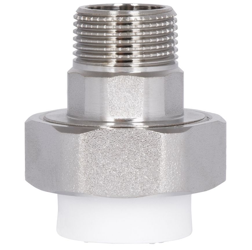 Муфта американка полипропиленовая PPR Blue Ocean "Белый" латунь 25х3/4" НР SD00042216 - SD00042216