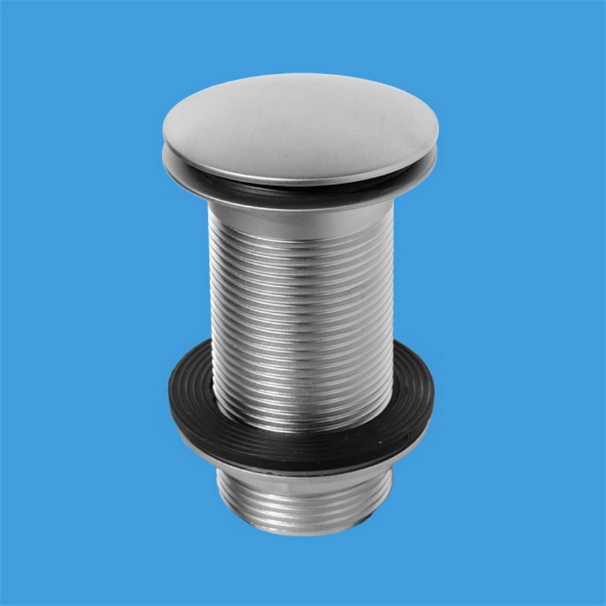 Донний клапан McALPINE CWU60-SC Cliсk-Claсk сатин для раковини 1 1/4" без перелива - CWU60-SC