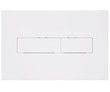 Клавіша змиву Qtap Standard 152x236x28 мм, White, лінійна QTSTD164W49471