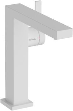 Змішувач для раковини HANSGROHE Tecturis E 150 Fine CoolStart EcoSmart+ Matt White 73040700 білий з донним клапаном - 73040700