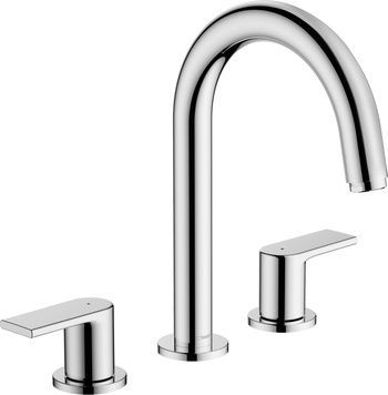 Змішувач для раковини HANSGROHE Vernis Shape на 3 отвори хром 71563000 з донним клапаном - 71563000