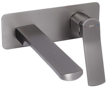 Змішувач прихованого монтажу для умивальника Qtap Slavonice Gunmetal Black PVD QTSLA273GMB45920 - QTSLA273GMB45920