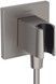 Шланговое подключение с держателем HANSGROHE FixFit E Brushed Black Chrome 26889340 черный хром - 26889340 - 1