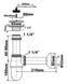 Сифон для умивальника McALPINE 1 1/4″ x 32 мм хром латунь 200+255CB - 200+255CB - 2