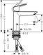 Смеситель для раковины HANSGROHE Logis 110 Fine CoolStart Matt Black 71255670 черный матовый - 71255670 - 2