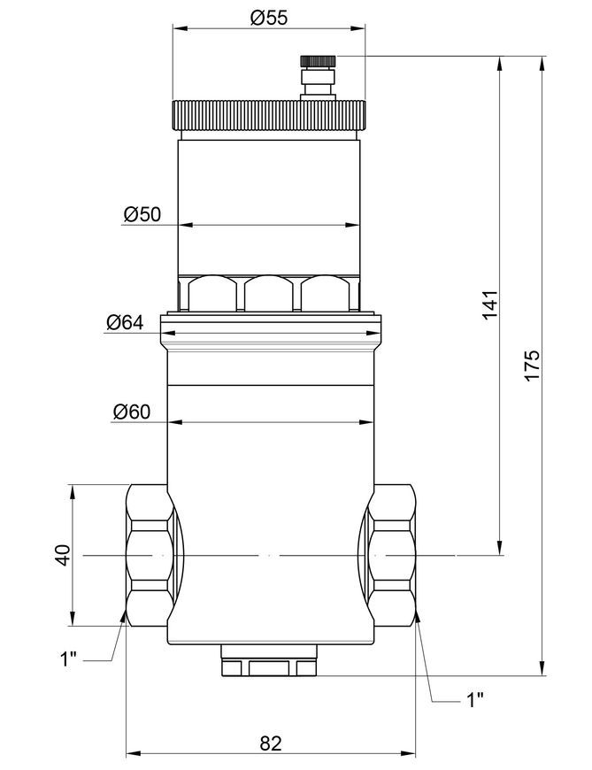 Повітровідвідник автоматичний (дегазатор) ICMA 1" ВР №740 82740AF05 - 82740AF05