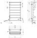 Сушарка для рушників електрична Kroner KRP Stern ST-EL90x50-8 нержавіюча сталь CV036332 - ST-EL90x50-8 - 2