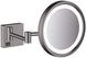 Дзеркало для гоління (косметичне) HANSGROHE AddStoris з LED підсвічуванням Brushed Black Chrome 41790340 матовий чорний хром - 41790340 - 1