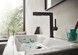 Смеситель для раковины HANSGROHE Finoris 230 2jet выдвижной излив Matt Black 76063670 черный матовый с д/к push-open - 76063670 - 10