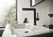 Смеситель для раковины HANSGROHE Finoris 230 2jet выдвижной излив Matt Black 76063670 черный матовый с д/к push-open - 76063670 - 6