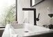 Смеситель для раковины HANSGROHE Finoris 230 2jet выдвижной излив Matt Black 76063670 черный матовый с д/к push-open - 76063670 - 8
