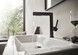 Смеситель для раковины HANSGROHE Finoris 230 2jet выдвижной излив Matt Black 76063670 черный матовый с д/к push-open - 76063670 - 9