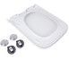 Сидіння для унітаза Qtap Tern White, з мікроліфтом, Slim Duroplast, Quick Release QT99HY2238W - QT99HY2238W - 6