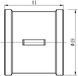 Муфта латунна SD Forte 1 1/4"х1 1/4" рівнопрохідна нікельована SF35632