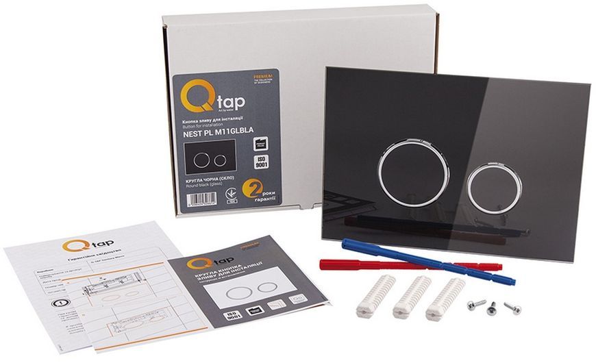 Набір інсталяція 4 в 1 QTAP Nest ST з круглою панеллю змиву QT0133M425V1163GB - QT0133M425V1163GB