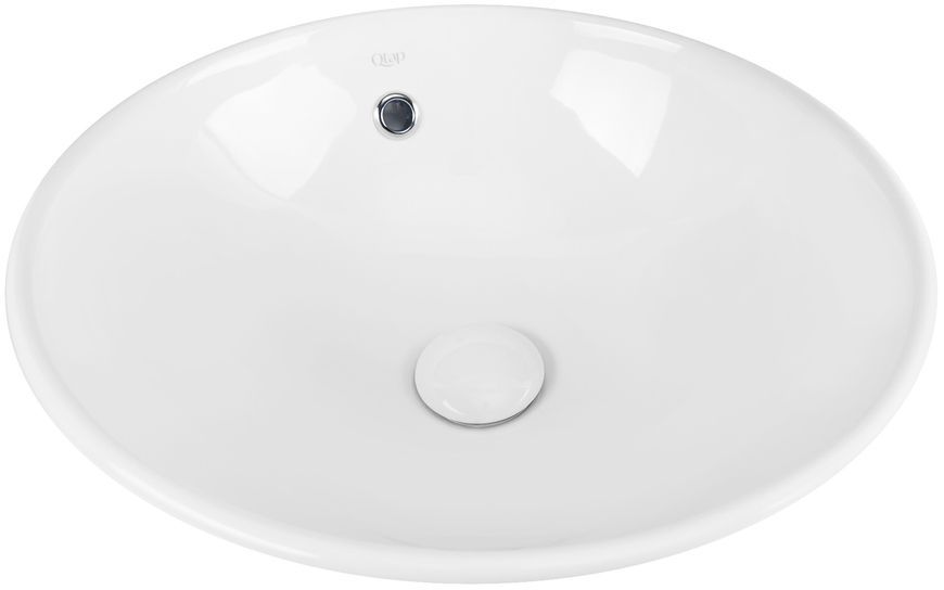 Раковина-чаша QTAP Robin 405х405х185 White с донным клапаном QT1311A004W - QT1311A004W