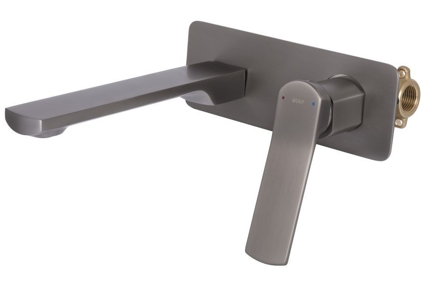 Змішувач прихованого монтажу для умивальника Qtap Slavonice Gunmetal Black PVD QTSLA273GMB45920 - QTSLA273GMB45920