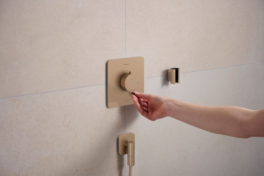 Тримач для душу HANSGROHE Porter Fine Brushed Bronze 28885140 бронза - 28885140