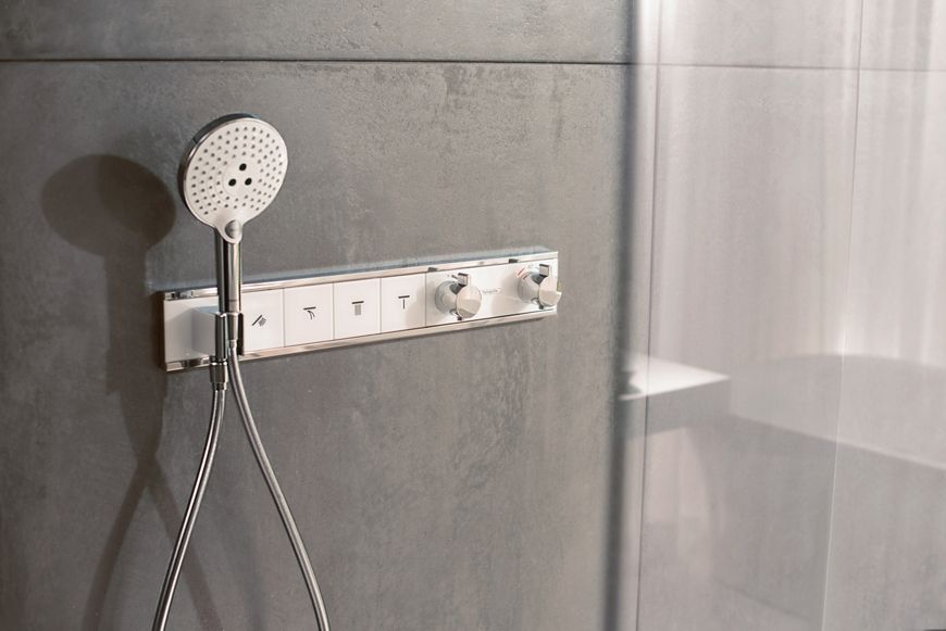 Ручной душ HANSGROHE Raindance Select S 120 3jet EcoSmart 9 l/min Chrome/White 26531400 хром/белый - 26531400