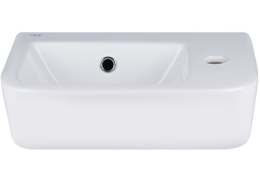 Раковина QTAP Tern 375х245х135 White с донным клапаном QT171110100RW - QT171110100RW