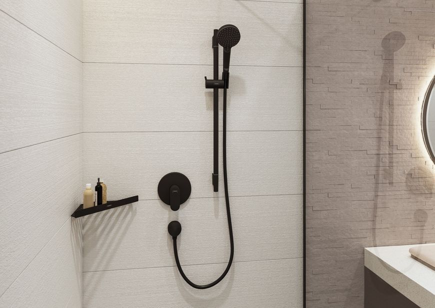Смеситель для душа HANSGROHE Vernis Blend скрытого монтажа черный матовый 71667670 - 71667670