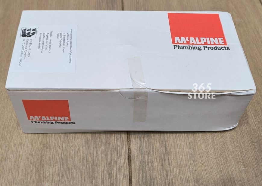 Сифон для умивальника McALPINE 1 1/4&Prime; x 32 мм хром латунь 200+255CB - 200+255CB