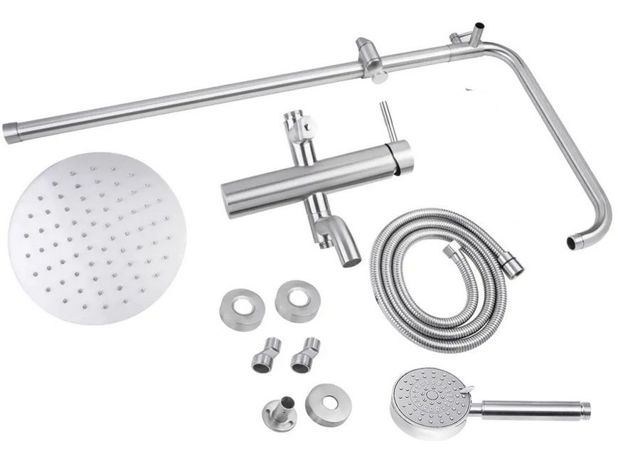 Душевая система LIDZ Aria 1031 с смесителем и изливом Nickel LDARI1031NKS34933 - LDARI1031NKS34933