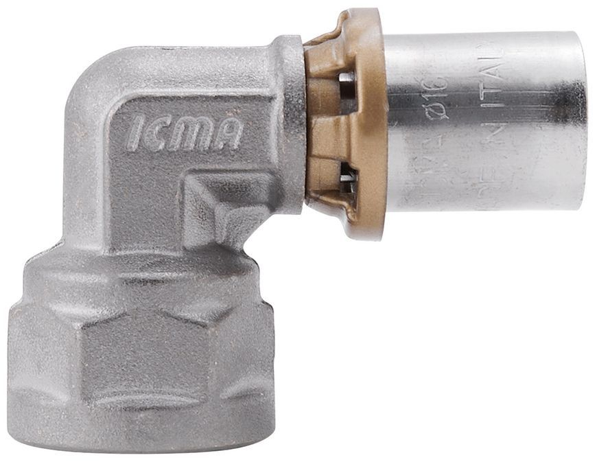 Кутик прес-фітинг ICMA 16х1/2" ВР посилений №405 81405ADGH0 - 81405ADGH06