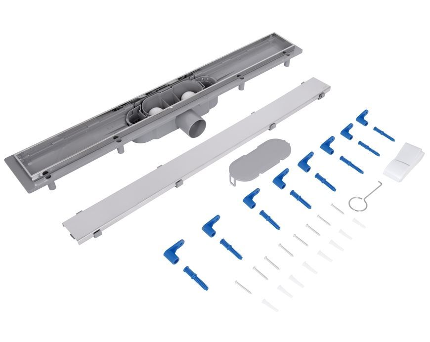 Трап Qtap Dry Tile 304-600 с сухим затвором 600 мм под плитку (универсальный) QTDRYTILE304600 - QTDRYTILE304600