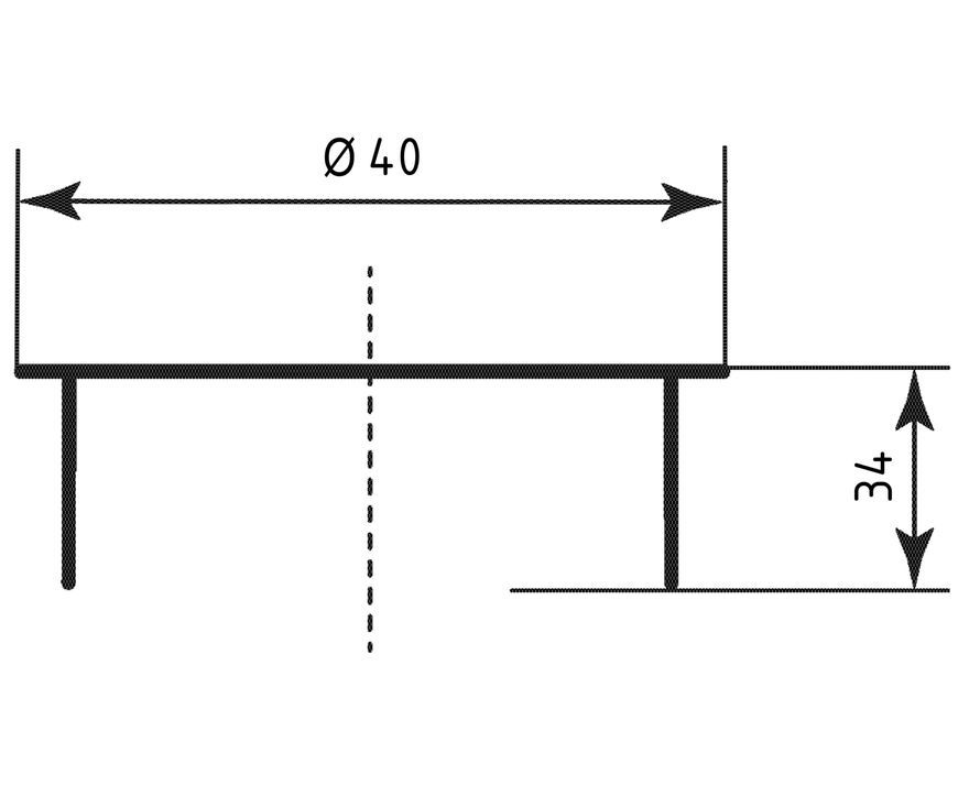 Заглушка каналізаційна Ostendorf-OSMA HT-System PLUS d40 SD00057075