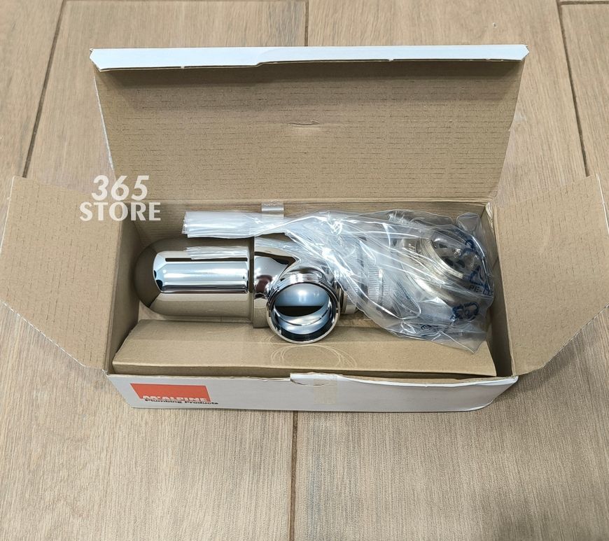 Сифон для умивальника McALPINE 1 1/4&Prime; x 32 мм хром латунь 200+255CB - 200+255CB