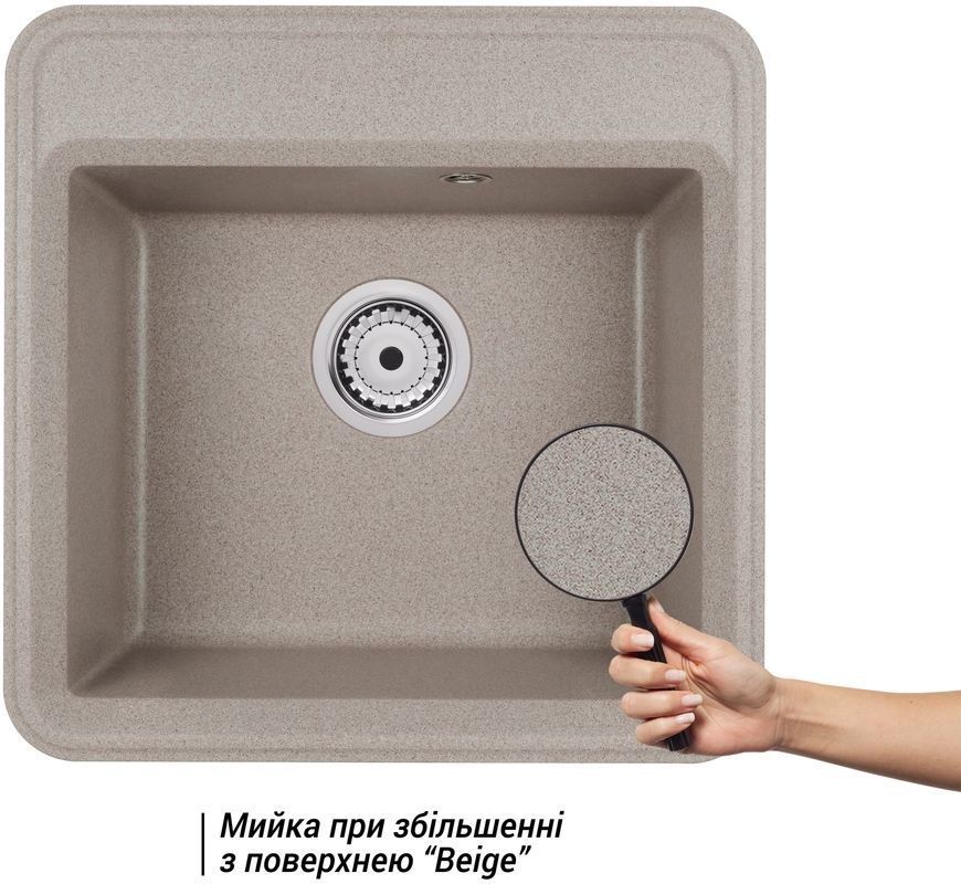 Кухонна мийка QTAP CS 5151 Beige (QTCS5151BEI) - QTCS5151BEI