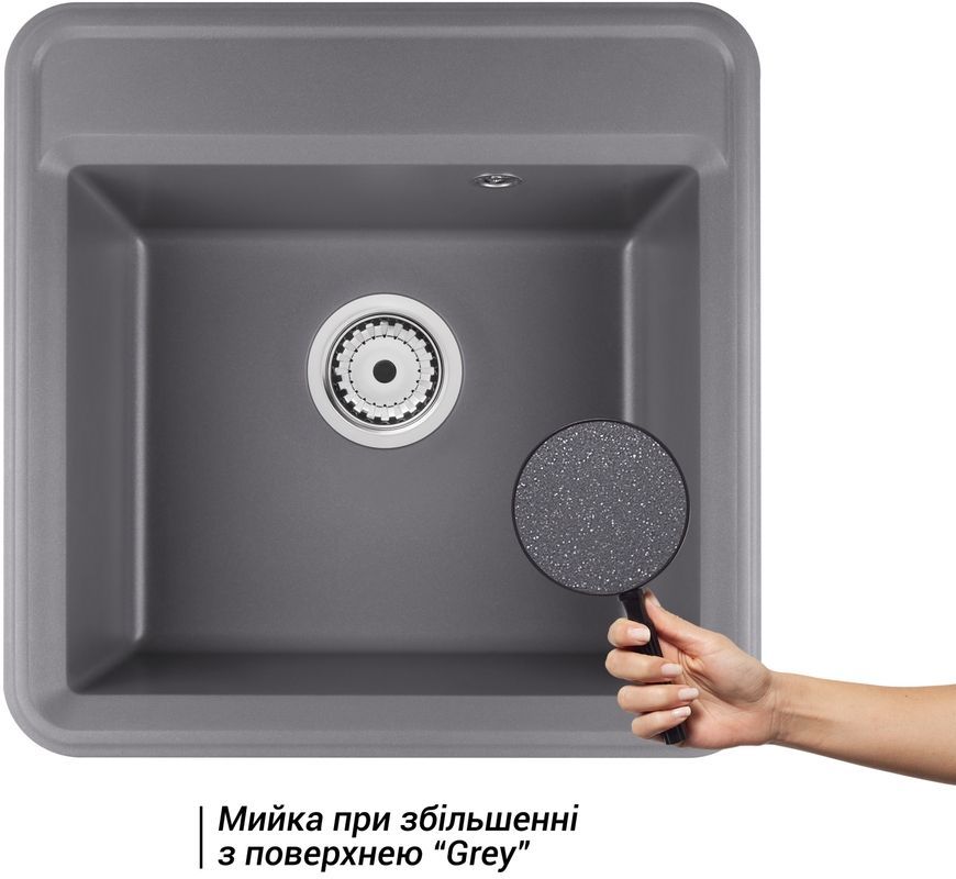 Кухонная мойка QTAP CS 5151 Grey (QTCS5151GRE) - QTCS5151GRE